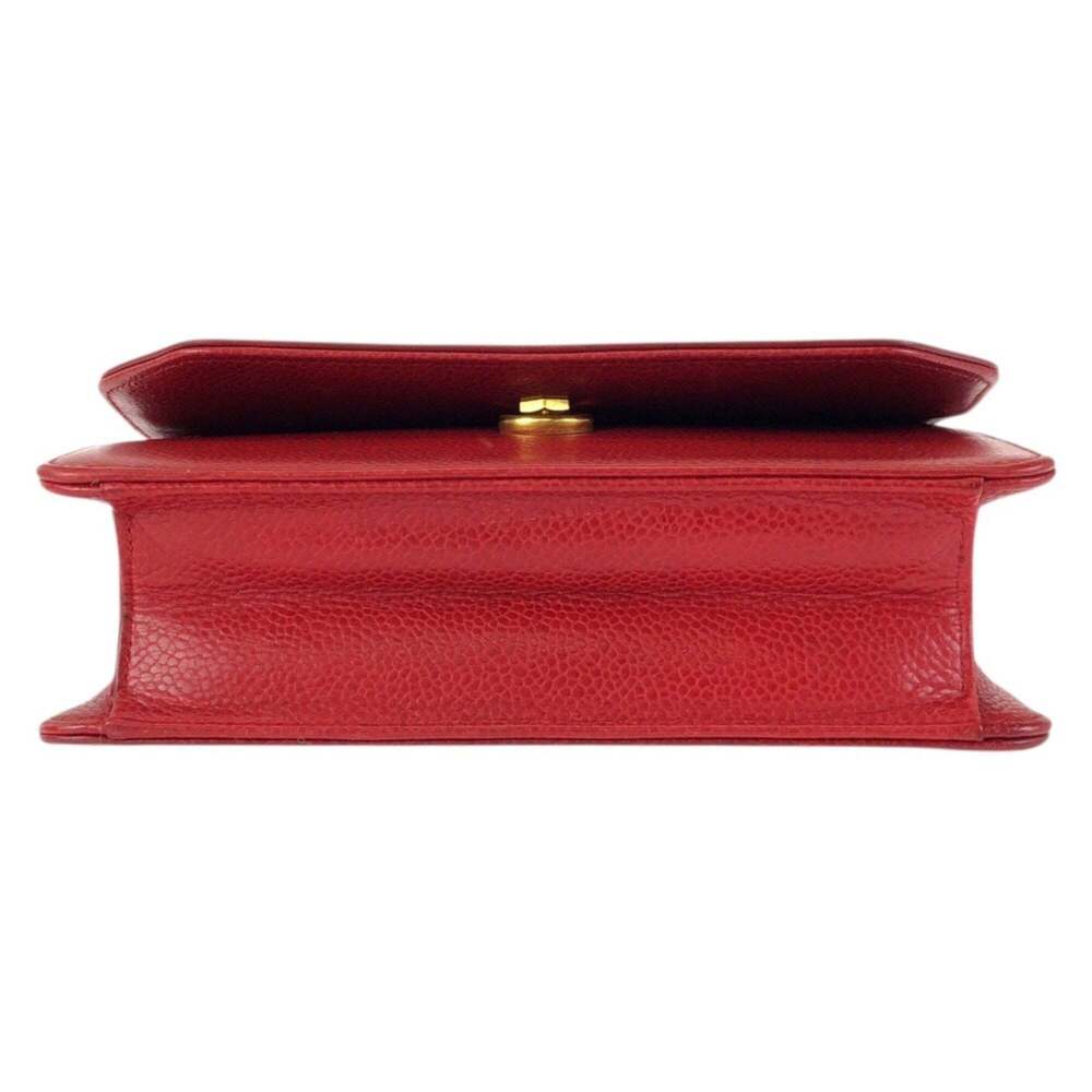 CHRISTIAN DIOR Vintage Red Leather Shoulder Bag - Picture 10 of 10